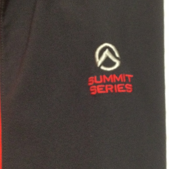 EUC Mens The North Face TNF Apex Summit Series XL Red/ Dark Gray Jacket - Picture 6 of 16